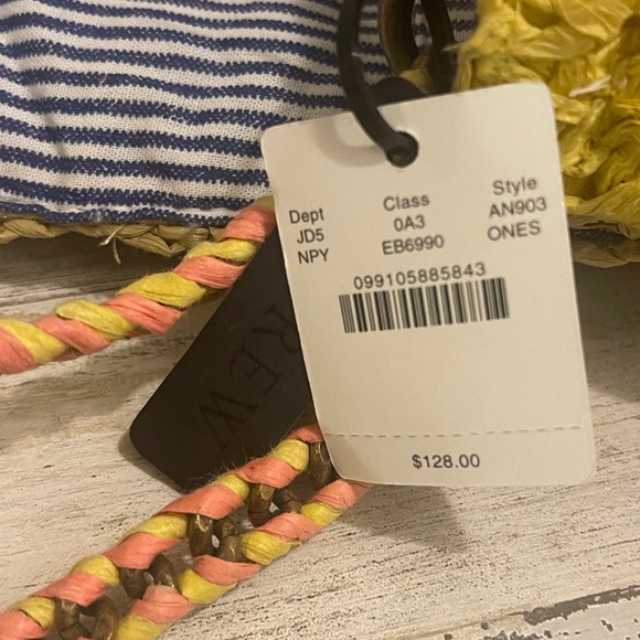 JCREW Colorblocked Raffia Crossbody Bag BRAND NEW - Picture 4 of 7